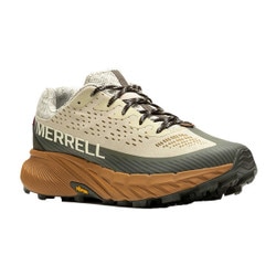 Merrell Agility Peak 5 Trail Run Shoe Men's in Oyster and Olive